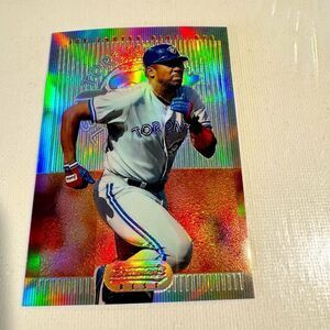 1995 bowman's best red refractor joe carter #2 mint condition